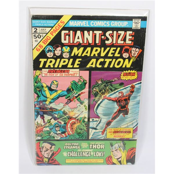 MARVEL GIANT-SIZE MARVEL TRIPLE ACTION #2 (1975)