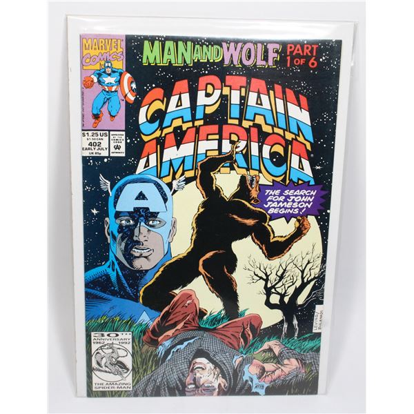 MARVEL CAPTAIN AMERICA #402 (1992) (MAN & WOLF