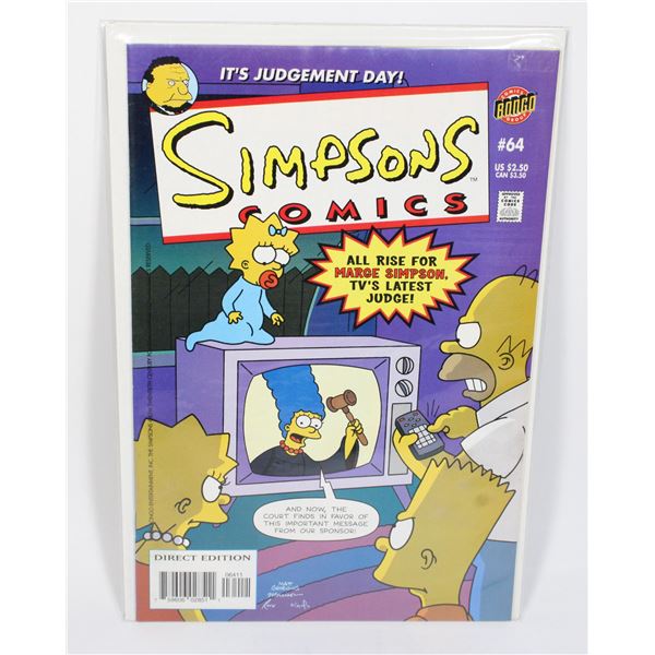 BONGO COMICS GROUP SIMPSONS COMICS #64 (2001)