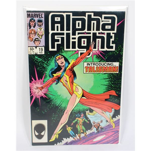MARVEL ALPHA FLIGHT #19 (1984) (KEY ELIZABETH