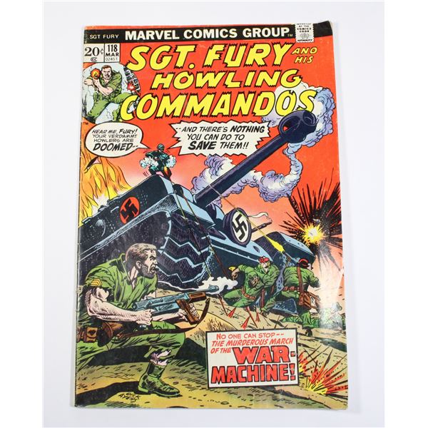 MARVEL SGT.FURY ISSUE NO.118