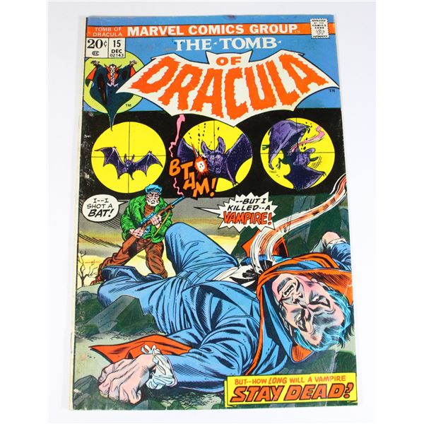 MARVEL COMICS THE TOMB OF DRACULA ISSUE NO.15