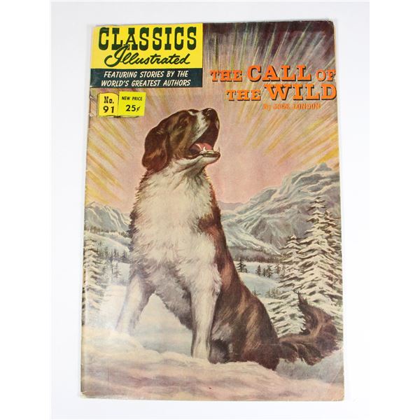 CLASSICS ILLUSTRATED CALL OF THE WILD ISSUE NO.91
