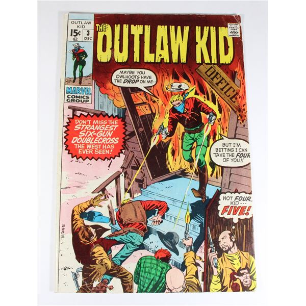 MARVEL COMICS THE OUTLAW KID ISSUE NO.3