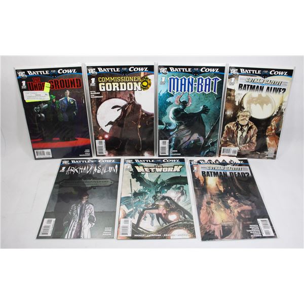 COMPLETE SET #1-7 BATMAN BATTLE FOR THE COWL (ALL