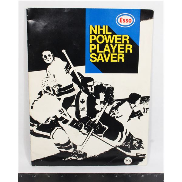 ESSO CANADA POWER PLAYER SAVER STICKER 1970-71