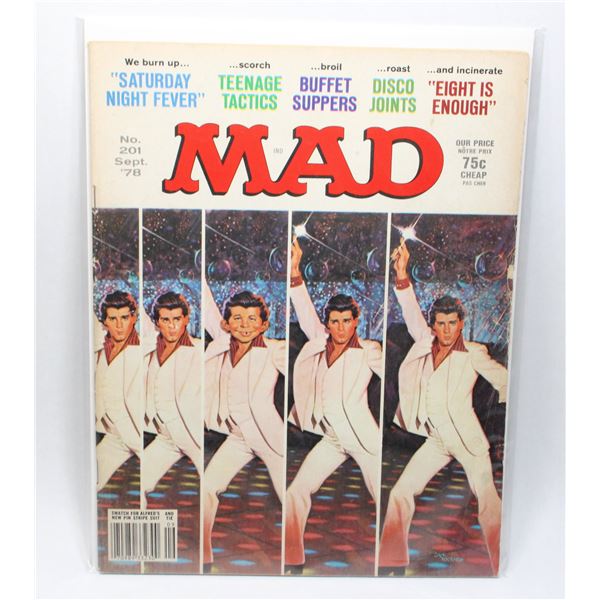 MAD MAGAZINE #201 (1978) (FEAT. DISCO ALFIE SHARES