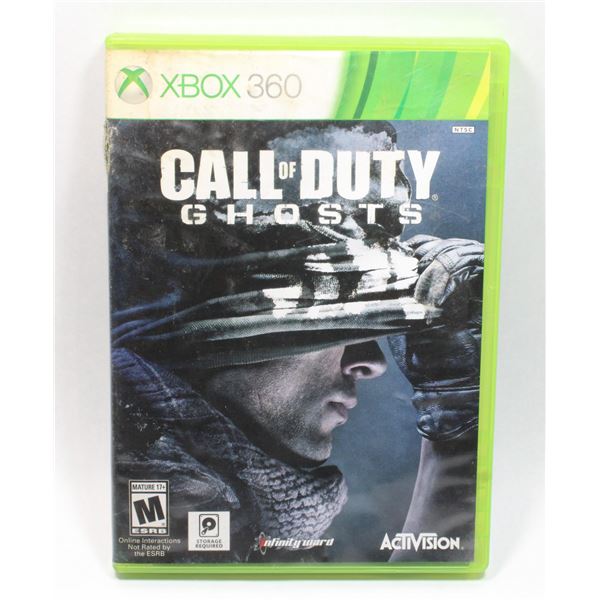 XBOX 360 CALL OF DUTY GHOSTS VIDEO GAME BY