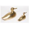 Image 2 : VINTAGE SET OF BRASS DUCK PAPERWEIGHTS, LARGER ONE