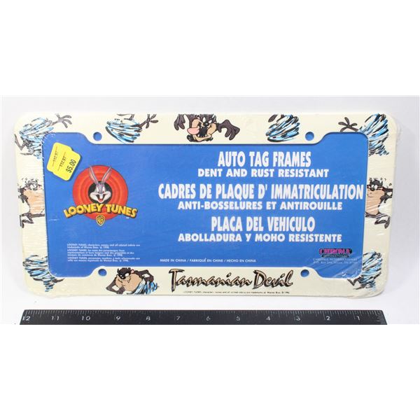 VINTAGE SEALED 1996 LOONEY TUNES LICENSE PLATE FRAME