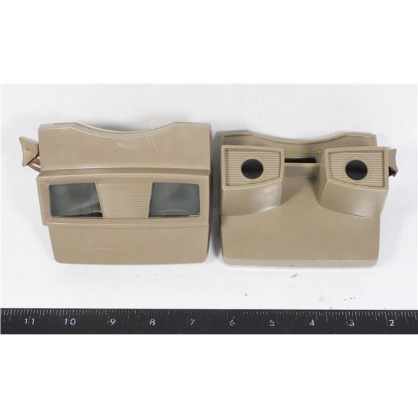 TWO 1950s-1970s VIEW-MASTER STEREOSCOPIC VIEWERS