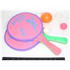 Image 1 : VINTAGE BEACH BALL PADDLES WITH BALLS