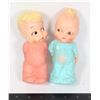Image 1 : 1956 DREAMLAND BABY BOY AND GIRL IN PAJAMAS