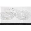 Image 1 : TWO CRYSTAL CANDY BOWLS, ONE IS MARKED