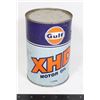 Image 1 : VINTAGE GULF XHD MOTOR OIL 1 LITRE EMPTY