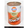 Image 1 : VINTAGE GULF PREMIUM 10w30 HYDROTREATED MOTOR OIL