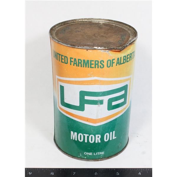 VINTAGE UFA MOTOR OIL ONE LITRE FULL