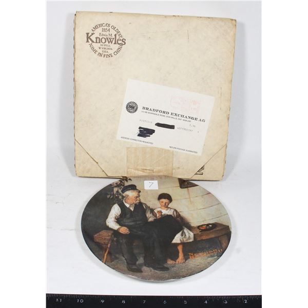 BRADFORD EXCHANGE PLATE "THE LIGHTHOUSE KEEPER'S