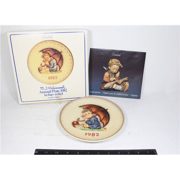 1977 GOEBEL M.J. HUMMEL ANNUAL PLATE