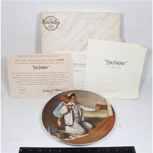 BRADFORD EXCHANGE COLLECTOR PLATE "THE PAINTER"