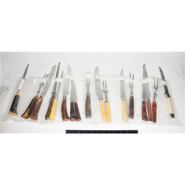 LARGE LOT OF VINTAGE KITCHEN KNIVES