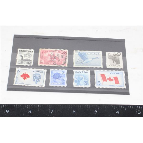 SMALL BUNDLE OF CANADIAN POSTAGE STAMPS
