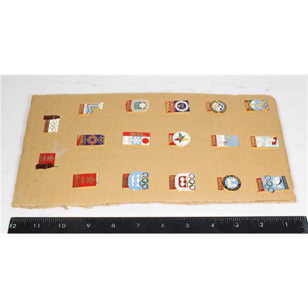 VINTAGE COCA COLA OLYMPIC PIN COLLECTION