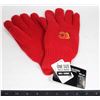 Image 1 : PAIR OF NEW CALGARY FLAMES MEN'S GLOVES