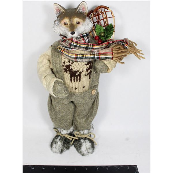DECORATIVE FOX FIGURE POLYESTER