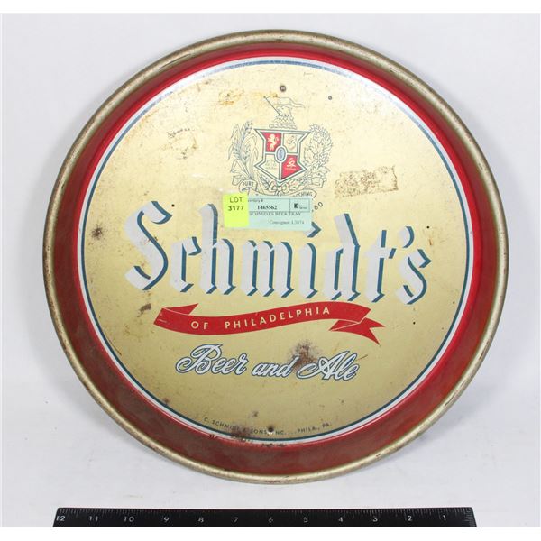 VINTAGE SCHMIDT'S BEER TRAY