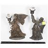 Image 1 : VINTAGE PAIR ANGEL CANDLE HOLDER