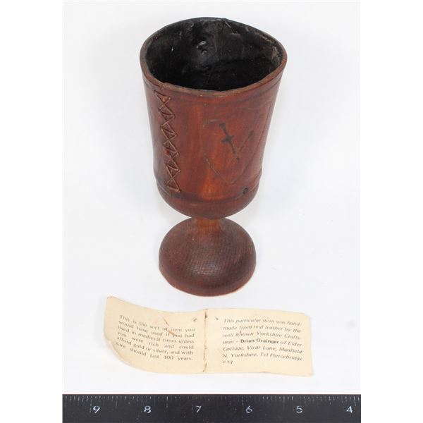 HANDMADE REAL LEATHER GOBLET