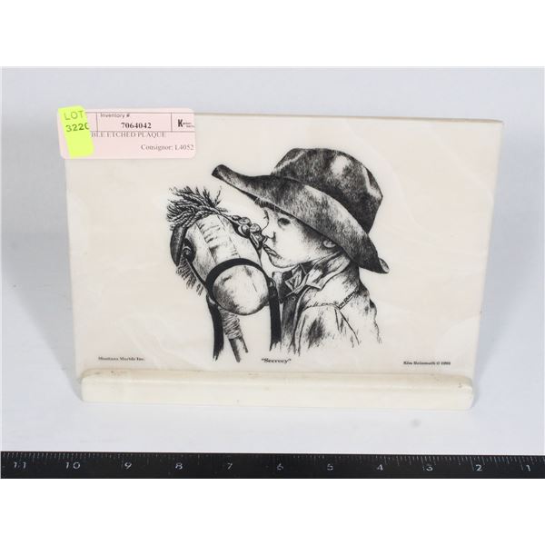 MARBLE ETCHED PLAQUE