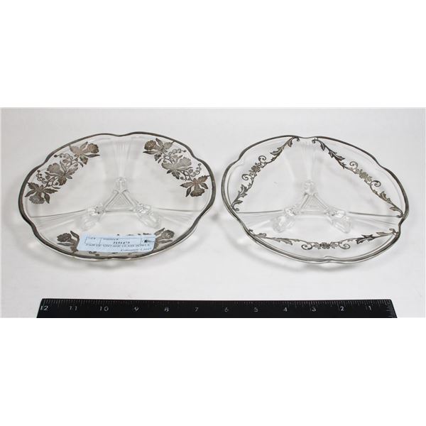 PAIR OF VINTAGE GLASS BOWLS