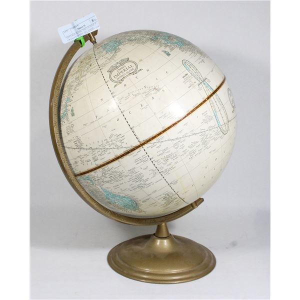 VINTAGE GLOBE THE GEORGE F. CRAM COMPANY INC. MADE