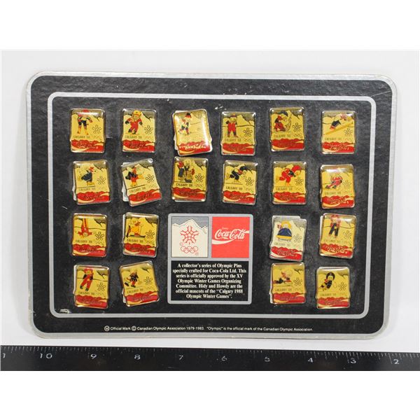 COCA COLA 88' COLLECTOR'S SERIES OLYMPIC PINS