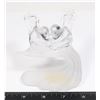 Image 1 : VINTAGE FROSTED GLASS DOVE DECORATION