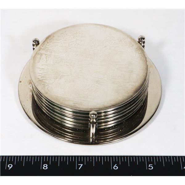 SET OF ELEGANCE SILVER PLATED ON STEEL