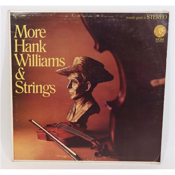 MORE HANK WILLIAMS & STRINGS ALBUM
