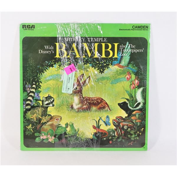 SEALED WALT DISNEY'S BAMBI LP RECORD