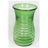 Image 2 : RANDALL CO GREEN GLASS FLOWER VASE