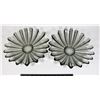 Image 1 : TWO VINTAGE SMOKE GLASS SHALLOW BOWLS