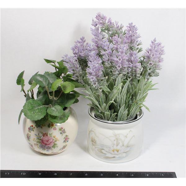 VINTAGE FLORAL POTS