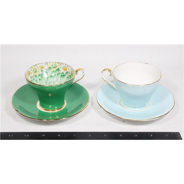 VINTAGE AYNSLEY TEACUPS 2 SETS