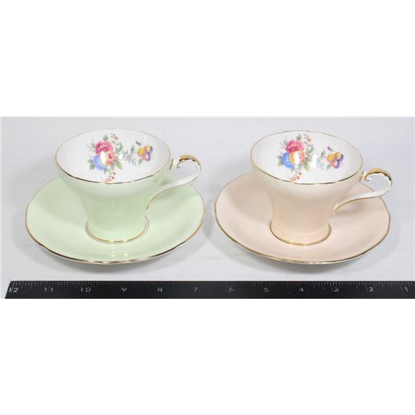 VINTAGE AYNSLEY TEACUPS 2 SETS