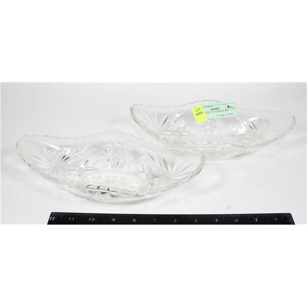 VINTAGE SET OF 2 DISH STAR