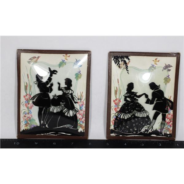 VINTAGE SILHOUETTES CONVEX GLASS