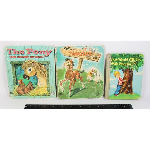 VINTAGE 3 WHITMAN TELL-A-TALE BOOKS