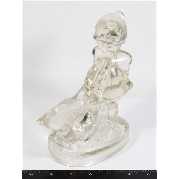 VINTAGE GLASS "GOOSE GIRL"