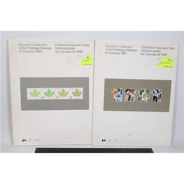 1980 & 1981 CANADA POSTAGE STAMPS COLLECTION
